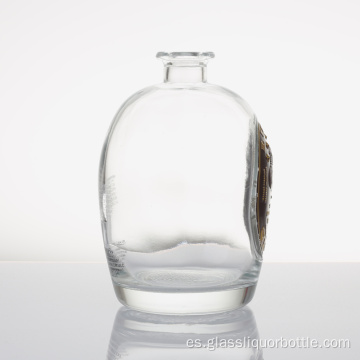 Botella de vidrio sin plomo vacía